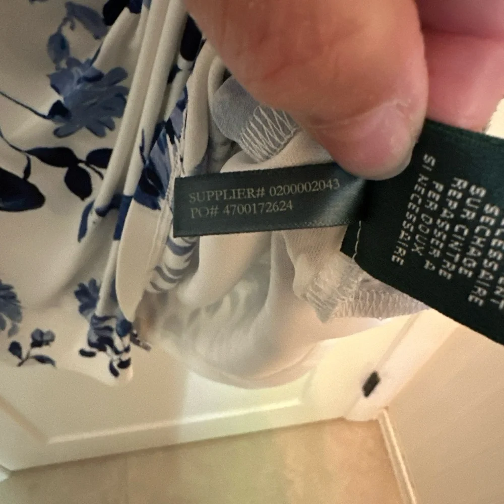 EUC Lauren Ralph Lauren blue and white dress 10P - Picture 6 of 8